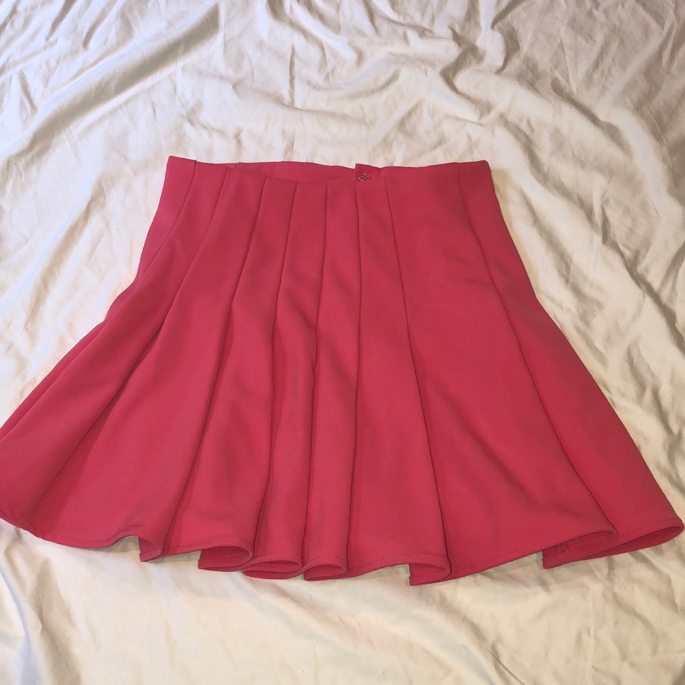 Pink pleated skirt💗